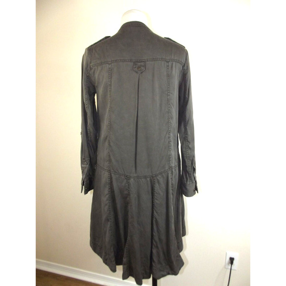 Anthropologie Holding Horses Mariona Military Shirt Dress - Size 2 100% Lyocell - Picture 5 of 8